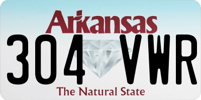 AR license plate 304VWR