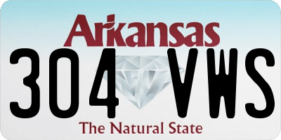 AR license plate 304VWS