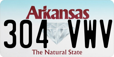 AR license plate 304VWV
