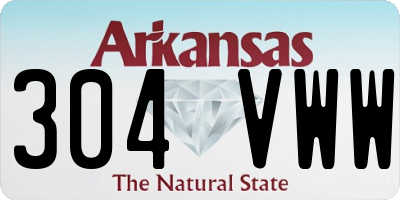 AR license plate 304VWW