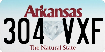 AR license plate 304VXF