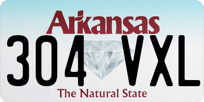 AR license plate 304VXL