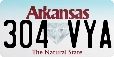 AR license plate 304VYA