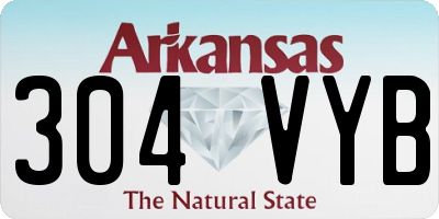 AR license plate 304VYB