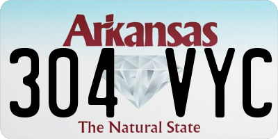 AR license plate 304VYC
