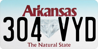 AR license plate 304VYD