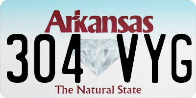AR license plate 304VYG