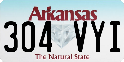 AR license plate 304VYI