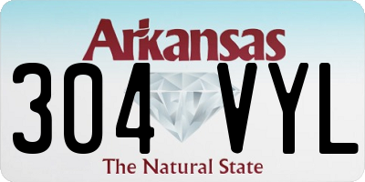 AR license plate 304VYL