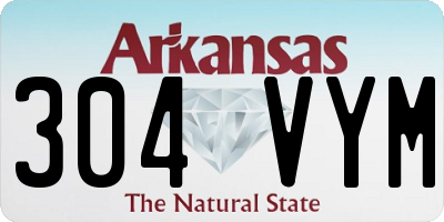 AR license plate 304VYM
