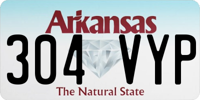 AR license plate 304VYP