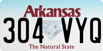 AR license plate 304VYQ