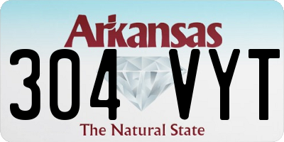 AR license plate 304VYT