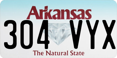 AR license plate 304VYX