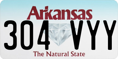 AR license plate 304VYY