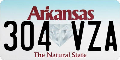 AR license plate 304VZA