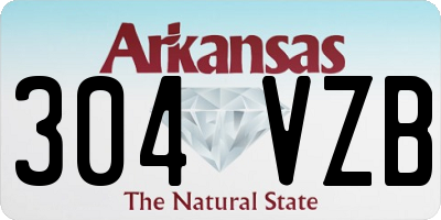 AR license plate 304VZB