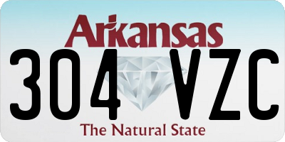 AR license plate 304VZC