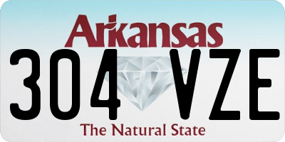 AR license plate 304VZE