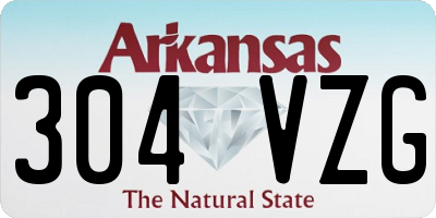 AR license plate 304VZG