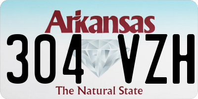 AR license plate 304VZH