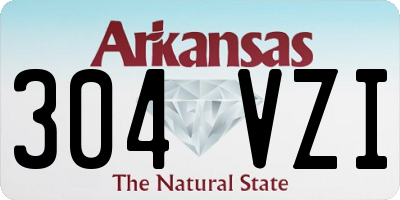 AR license plate 304VZI