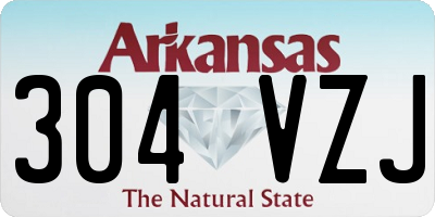 AR license plate 304VZJ