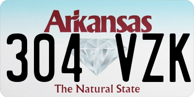 AR license plate 304VZK