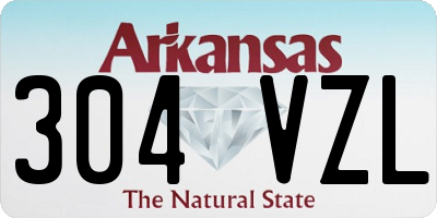 AR license plate 304VZL