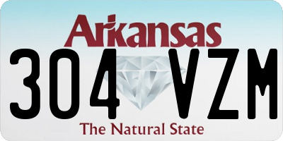 AR license plate 304VZM