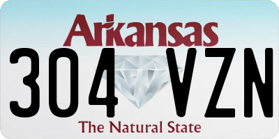 AR license plate 304VZN