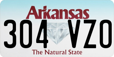 AR license plate 304VZO
