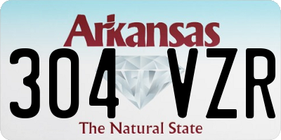AR license plate 304VZR