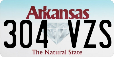 AR license plate 304VZS