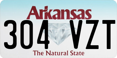 AR license plate 304VZT