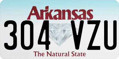 AR license plate 304VZU