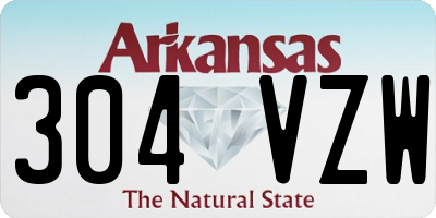 AR license plate 304VZW