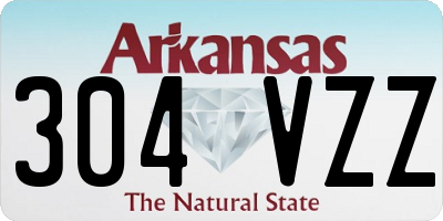 AR license plate 304VZZ