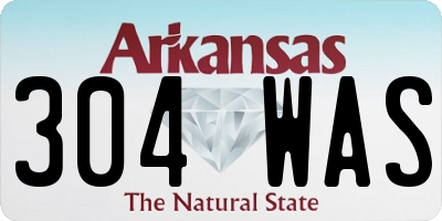 AR license plate 304WAS