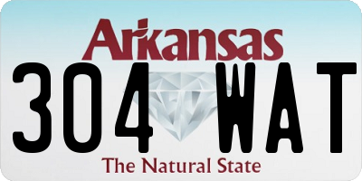 AR license plate 304WAT