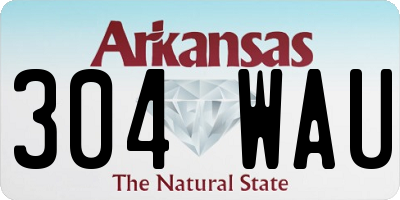 AR license plate 304WAU