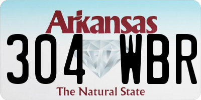AR license plate 304WBR