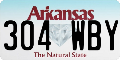 AR license plate 304WBY