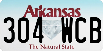 AR license plate 304WCB