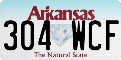 AR license plate 304WCF