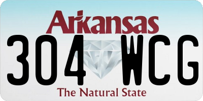 AR license plate 304WCG