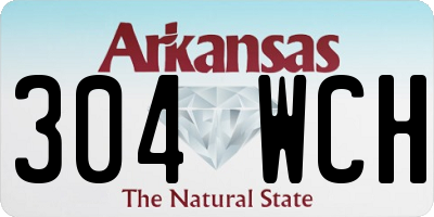 AR license plate 304WCH