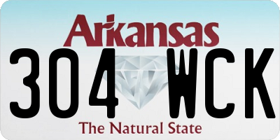 AR license plate 304WCK