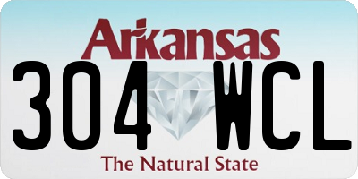 AR license plate 304WCL