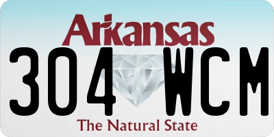 AR license plate 304WCM